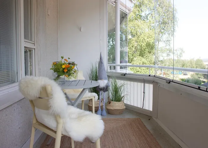 City Apartment River With Sauna, Balcony, Free Wifi