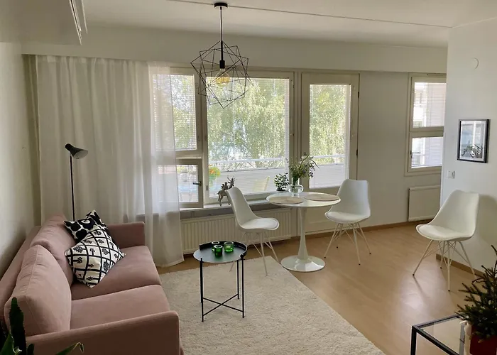 City Apartment River With Sauna, Balcony, Free Wifi
